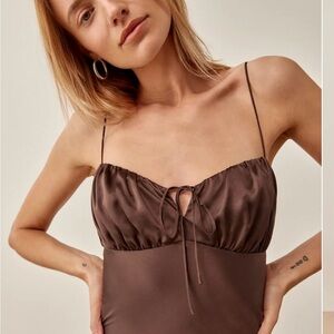 Reformation Lilibet Silk Top